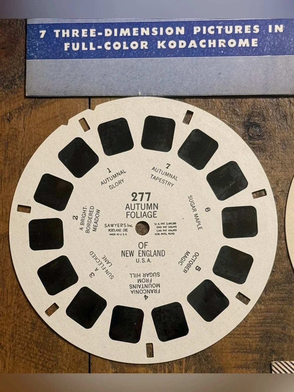 Vintage 1940s Sawyer’s View-Master Reels 7-Piece Set  Kodachrome National Parks